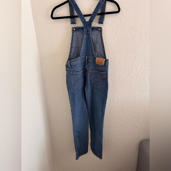 Levi's Blue Denim Overalls with Adjustable Straps - Picture 4 of 7